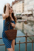 Ivy - Hand Woven Top Grain Leather Basket Bag Coffee